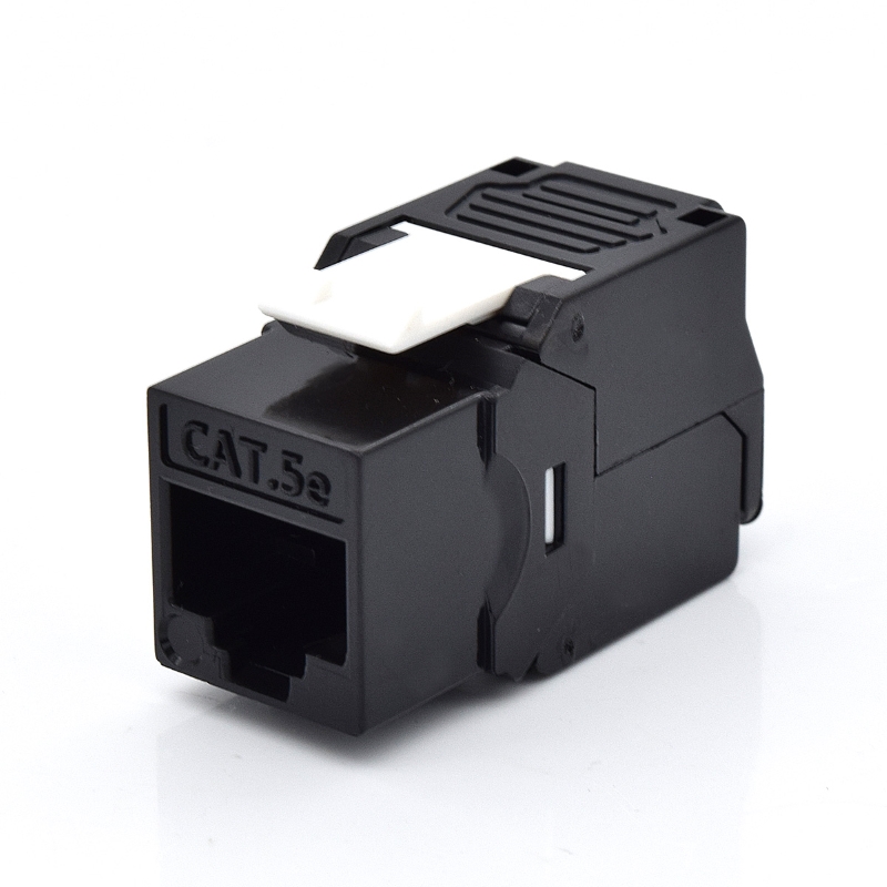 WPCKEY5UPTL/BL | Presa Keystone Cat.5E UTP, Toolless, Colore Nero | WP Cabling | distributori informatica