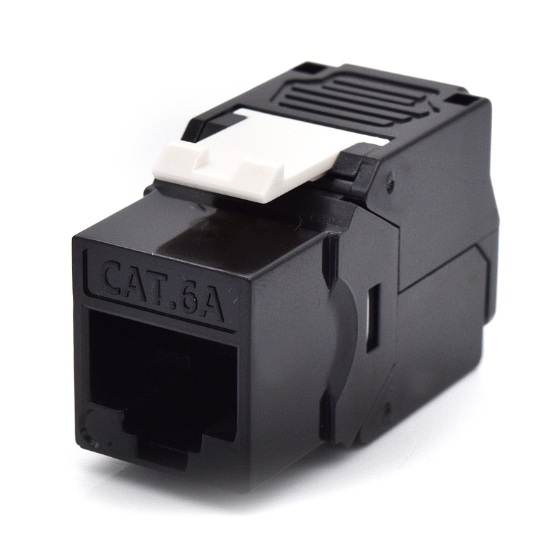 WPCKEY6AUPTL/BL | Presa Keystone Cat.6A UTP, Toolless, Colore Nero | WP Cabling | distributori informatica