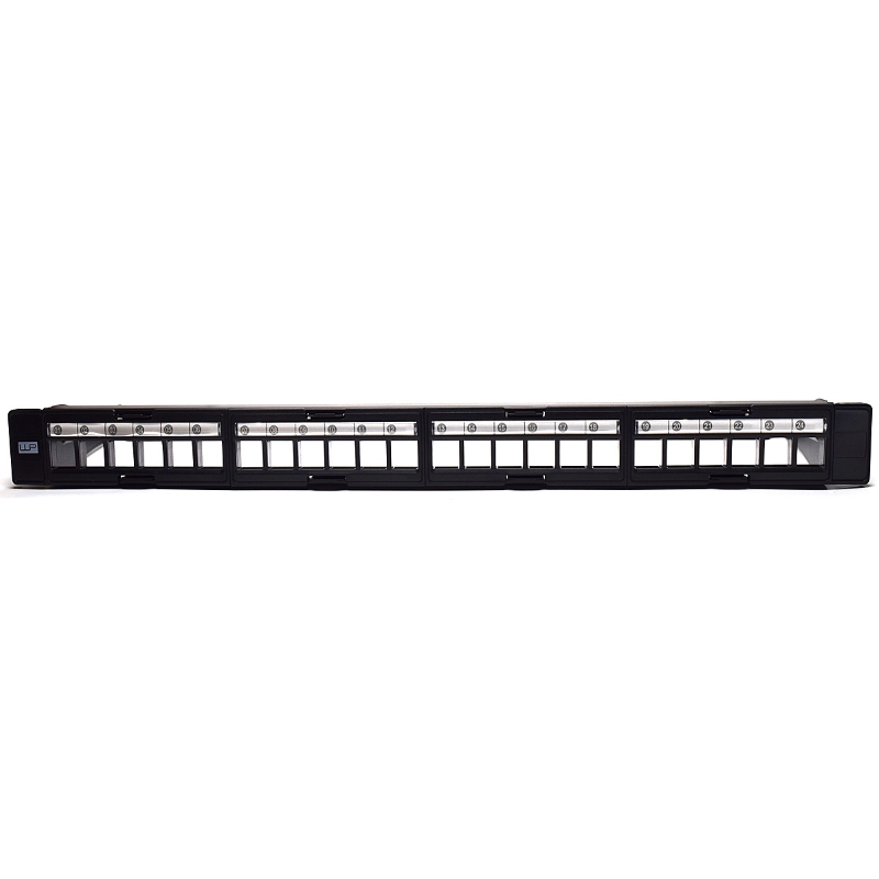 WPCPANBUP24 | Patch Panel 19" UTP Modulare Vuoto Per 24 Prese Keystone, 1U | WP Cabling | distributori informatica