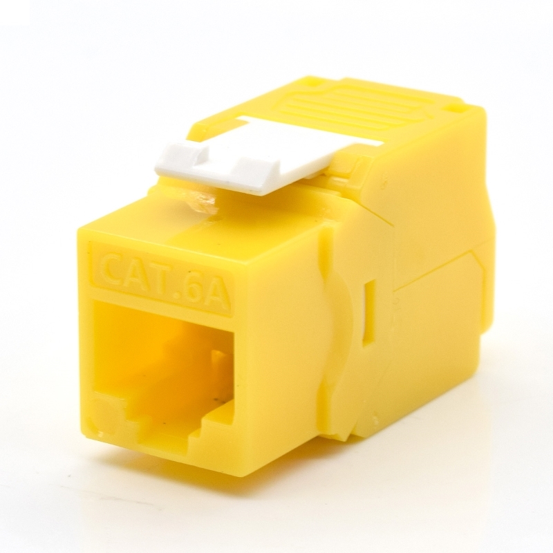 WPCKEY6AUPTL/Y | Presa Keystone Cat.6a UTP, Toolless, Colore Giallo | WP Cabling | distributori informatica