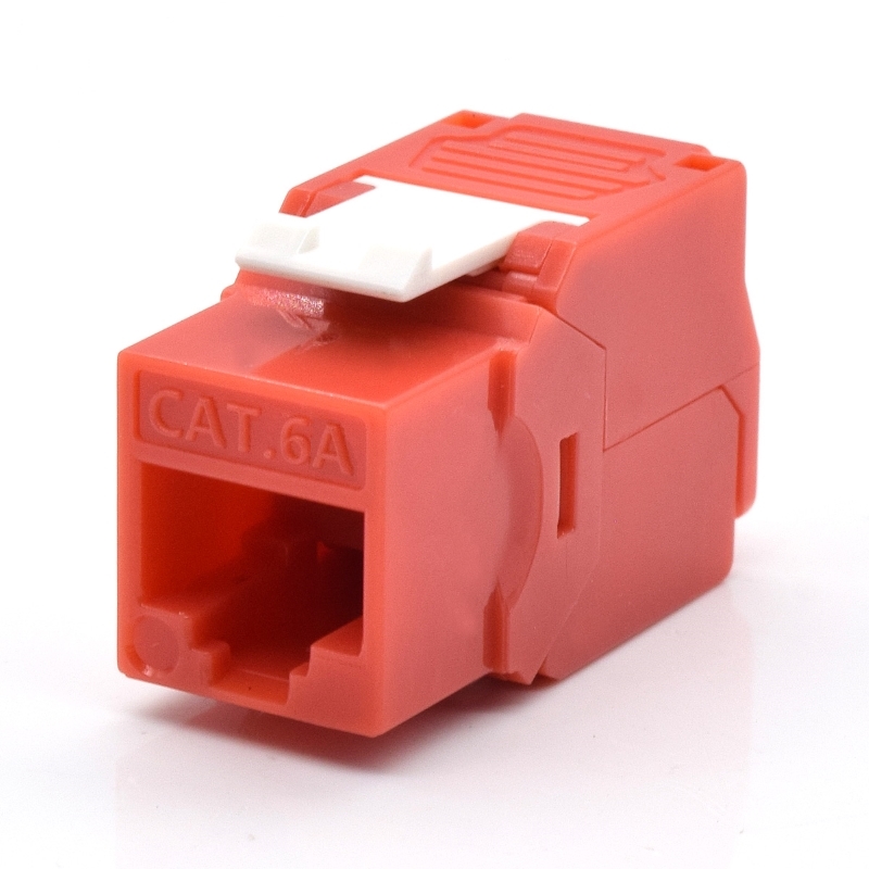 WPCKEY6AUPTL/R | Presa Keystone Cat.6a UTP, Toolless, Colore Rosso | WP Cabling | distributori informatica