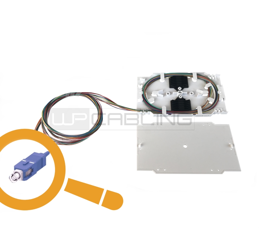 WPC-FST-0129SC-020 | Vassoio portagiunti con 12 pigtail monomodali OS2 09/125µ SC | WP Cabling | distributori informatica
