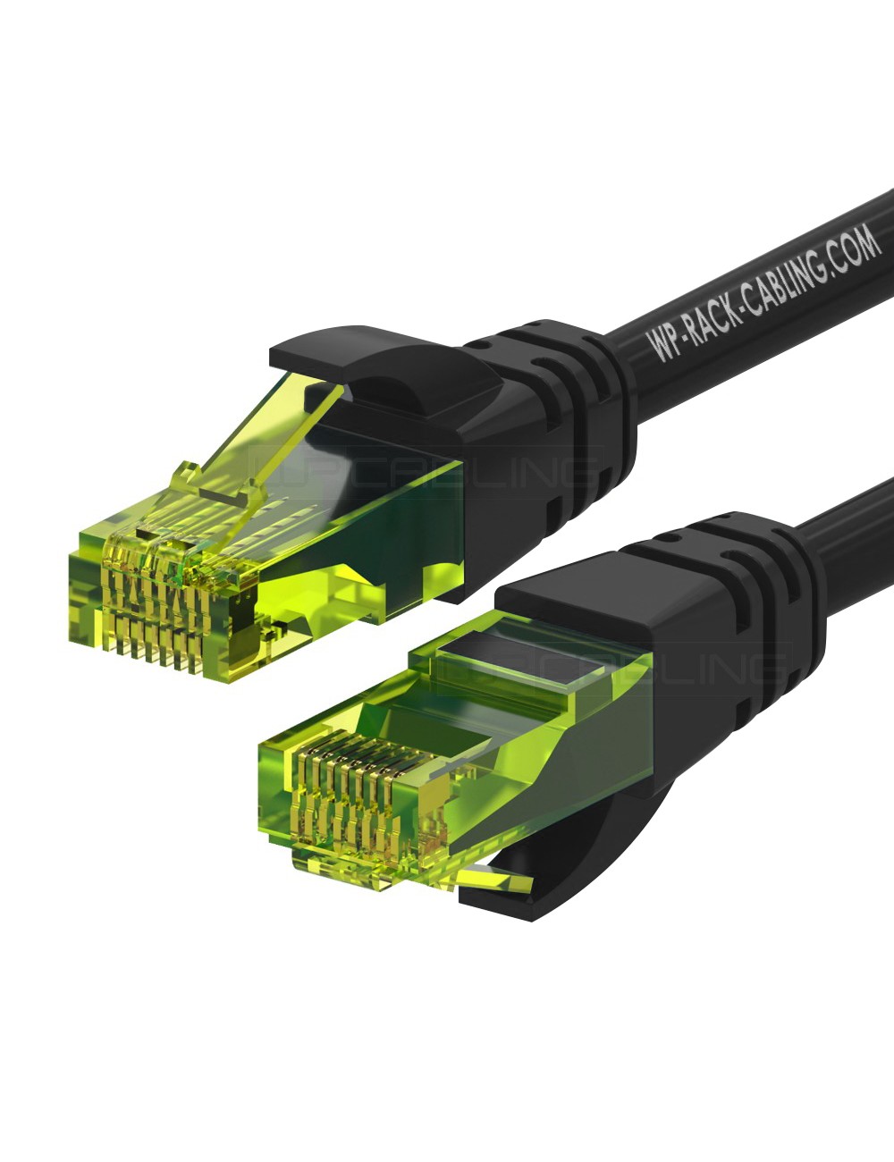 WPCPAT6AU002BL | CAVO PATCH CAT.6A U-UTP 0.2 mt. LS0H NERO | WP Cabling | distributori informatica